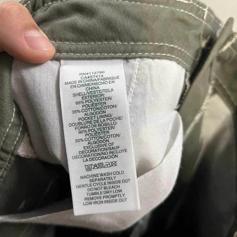 True Religion Cargo Pants Men's Size 32x31 Green Cargo Pockets Relaxed